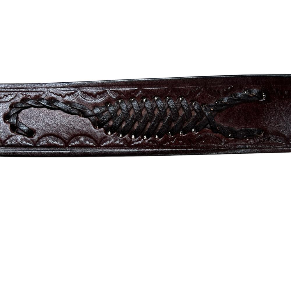 Mexican Scorpion Alacran Charro Cowboy Belt Buckle Leather Braided Made n Mexico - Picture 8 of 9